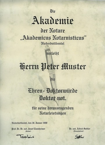 Diplom urkunde ehren doktor - diplom,