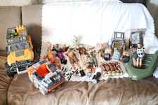 ACTION MAN - Hasbro Vintage Militär großes Konvolut 3 x Autos 1 xBoot uvm.