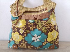 Fossil Tasche, Schultertasche, Henkeltasche, Textil mit Leder, gut erhalten