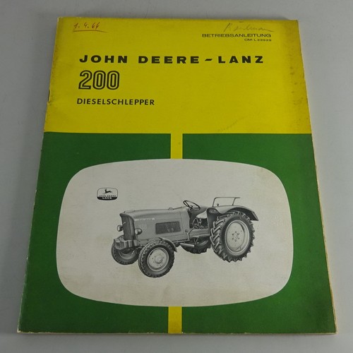 Betriebsanleitung john deere - betriebsanleitung,