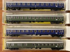 Minitrix 13370 + 13371+ 13372+ 13373  Minitrix Schnellzugwagen Set Spur N OVP