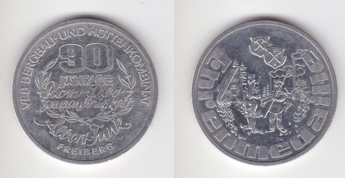 Ddr medaille veb bergbau und - medaille,