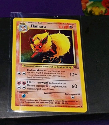 Pokémon tcg flamara - flamara, holo
