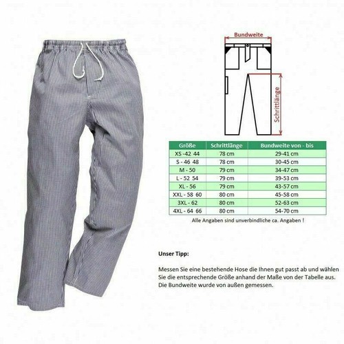 Kochhose bäckerhose - kochhose,