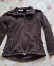 VfB STUTTGART tolle, braune Fleecejacke, braun, Damen Gr. 42, Vereinsabzeichen