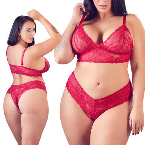 Plus size set 4xl rot - size,