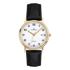 Dugena Herren Armbanduhr 2170996-1 goldfarben, Saphirglas, 35mm