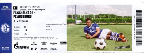 Ticket schalke fc - bl, 04