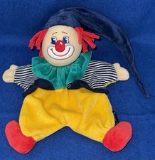 Schmusetuch Sterntaler groß Clown Kasper gelb + blaue Mütze