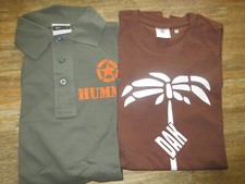 2x T-Shirt Gr S US Army Allied Star Hummer Truck Off Road Dak Afrikakorps Palme