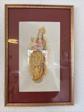 Marienbild, Farbige Zeichnung