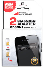 Dual SIM Adapter kompatibel für Samsung Galaxy®