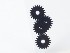 E1641 Fleischmann H0 564139 Ersatzteil 4x Zahnrad Z=20 M0,5 - schwarz