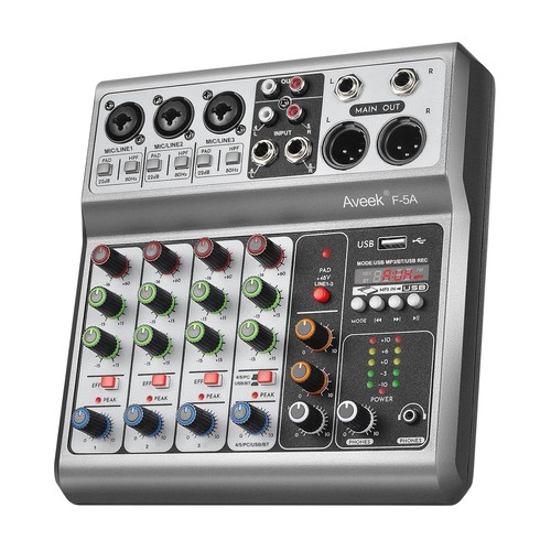 Audio mixer usb - bluetooth, 5