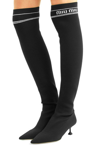 Miu sock ribbed - sock, ribbed-knit