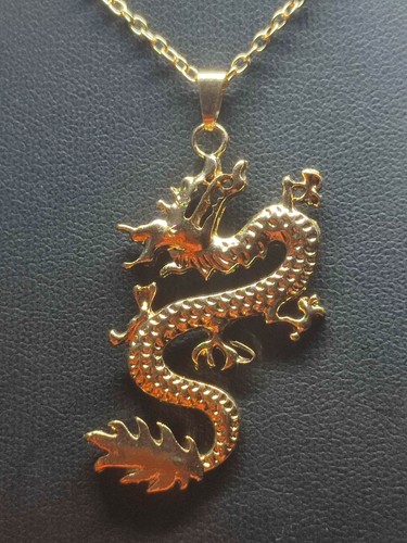 Halskette gold drache japan - halskette,