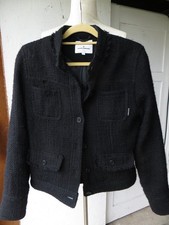 Tom Tailor Blazer Wolljacke Wolle  schwarz  80% Wolle Klassisch Edel Luxus Gr. L