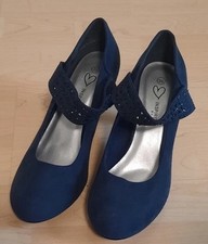 Elegante blaue Riemchenpumps (Gr39) – perfekt für festliche Anlässe