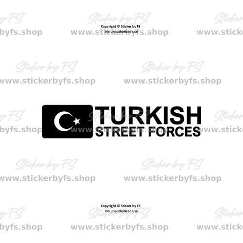 Turkish streetforces sticker - streetforces, /