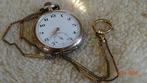 Antike taschenuhr silber 800 - silber,