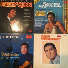 4 LPs FREDDY QUINN Schlager Schallplatten Sammlung Plattensammlung Vinyl
