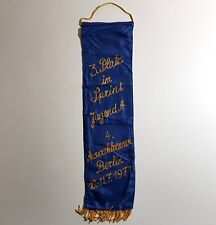 DDR Radsport Wimpel 3. Platz Berlin 1971 Radrennen Ehrenwimpel gestickt #009