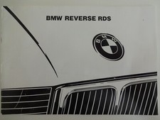 BMW Reverse RDS Autoradio Anleitung Betriebsanleitung E36 E34 E30  BP 3836  1993