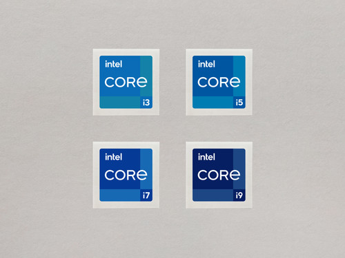 Intel core i9 - i3, sticker