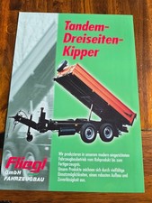 FliegL Dreiseitenkipper TSK 89 100 Traktor Schlepper Prospekt Brochure