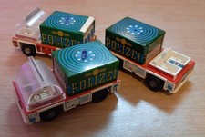 3 x DDR Blechspielzeug Polizei