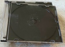 10 CD-Hüllen Slimcase 5 mm für 1 CD/DVD, Deckel transparent, Rückenteil schwarz 
