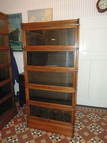 Antiker bücherschrank vitrine - antiker, bücherschrank/vitrine
