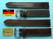 2. Wahl XL Cordovan Horween Uhrenarmband 18 20mm schwarz braun Galopper / 44