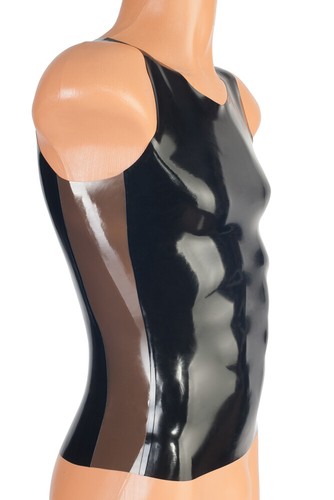 Latex herren top achselshirt - latex,