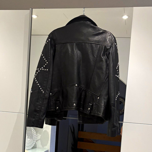 Pinko herren lederjacke biker - pinko,