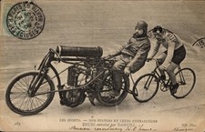 Ak Radrennfahrer, Steher und