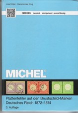 Michel Handbuch Katalog Plattenfehler auf den Brustschild Marken Deutsches Reich