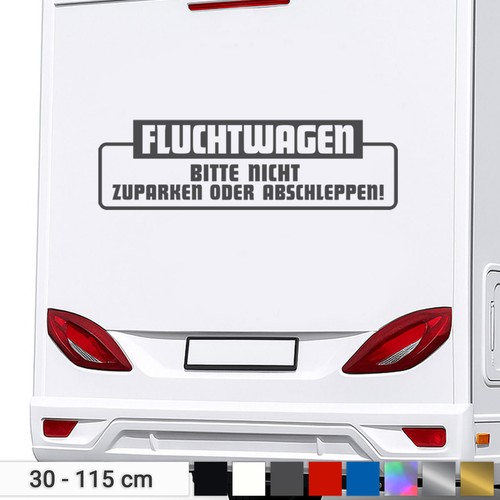 Fluchtwagen aufkleber bitte - fluchtwagen,