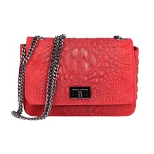 ITALy DAMEN LEDER TASCHE KETTE