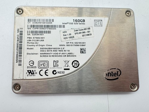 Intel ssd 160gb - ssd, ssdsa2m160g2hp