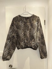 Zara leopardenmuster pullover - zara,