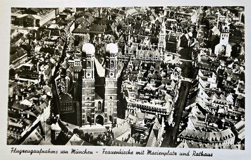 München luftaufnahme stadt - ak,