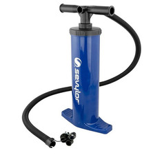 Sevylor Schlauchboot Matratze manuelle Luftpumpe blau, 2 x 2 Liter (46 x 22 cm)