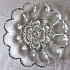 Glas Eierteller Eierplatte Servierplatte Partyteller für 12 Eier Verzierungen