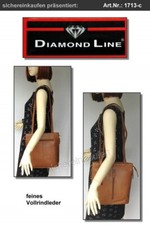 aus der Ausstellung: Marc Chantal Leder-Schultertasche #1713-c hell-braun/ camel