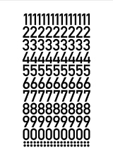 Zahlen 5 cm hoch 96 Stk