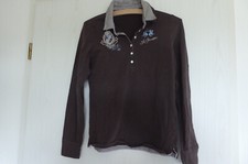 Damen langarm Polo-Shirt von La Martina in braun Gr. M/L