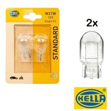 2x Hella 12V 21W W21W W3x16d T20 Glühlampe Glühbirne Glassockellampe Autolampe