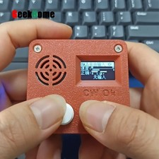 Brown 3D Printed Morse Code Trainer With 0.96-inch OLED Screen Dual-paddle gh23