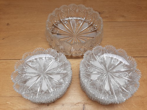 Set alte kristallglas - alte,